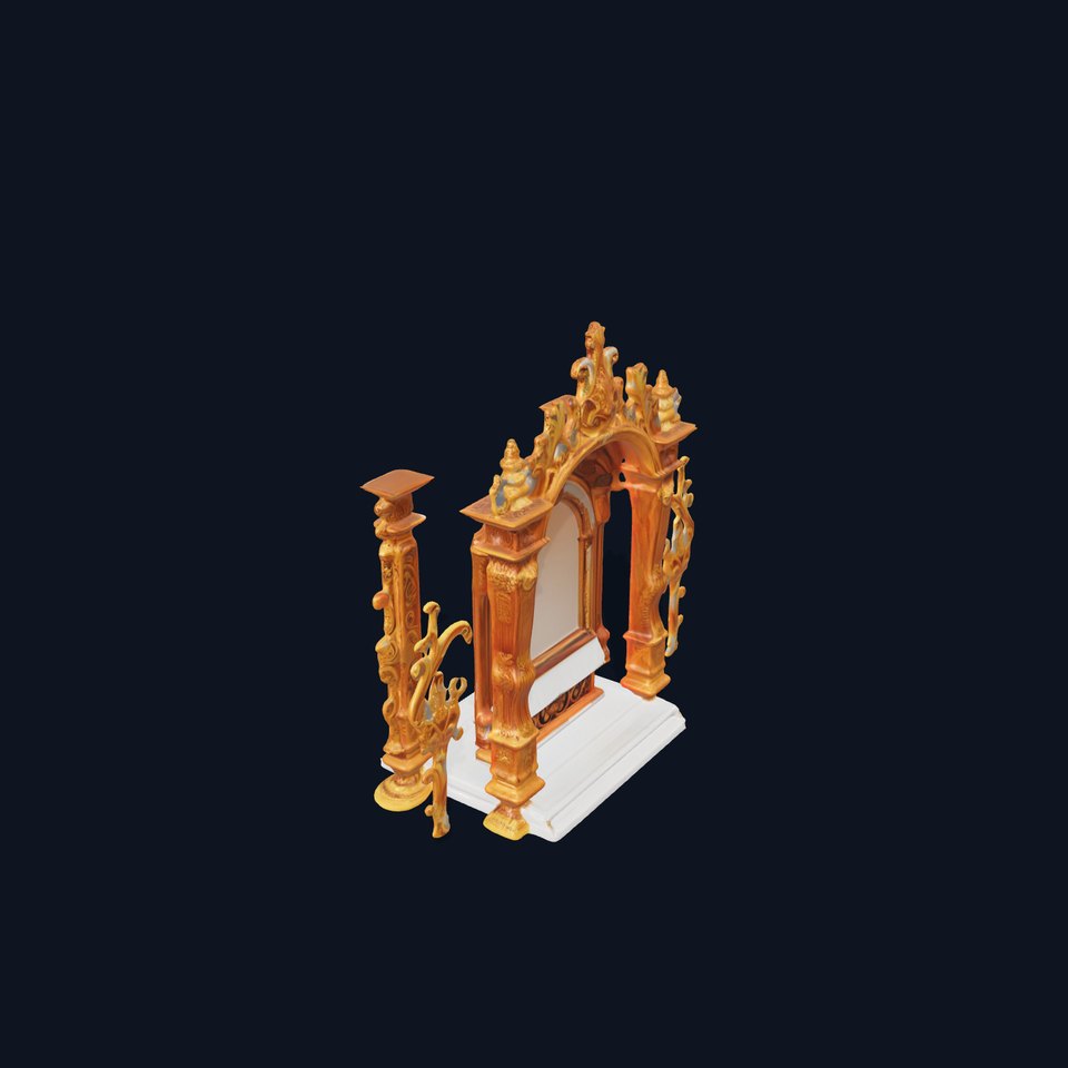 Ornate Golden Altar model pack